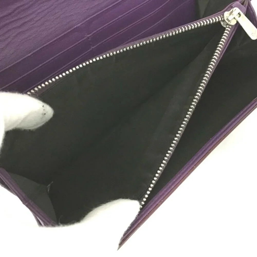 Christian Dior CD Logo Enamel Patent Leather Long Bifold Wallet /6R1625